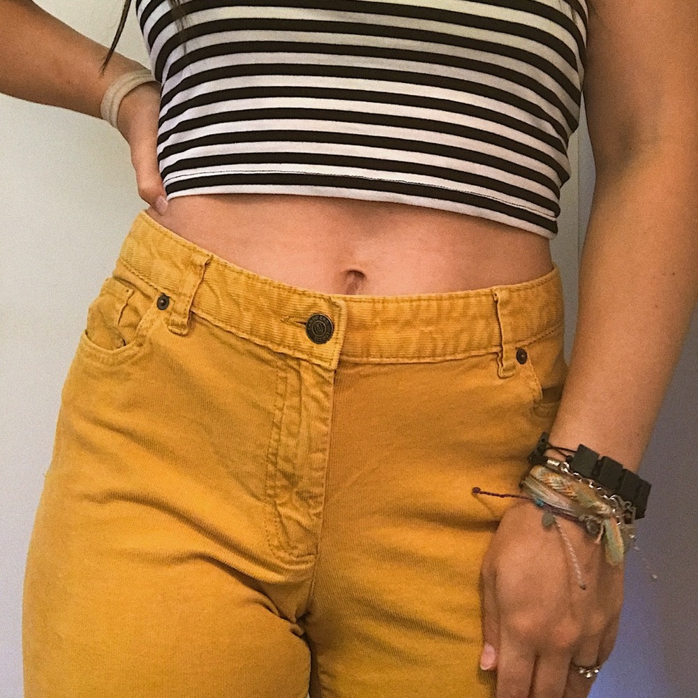 Vintage Yellow Corduroy Pants